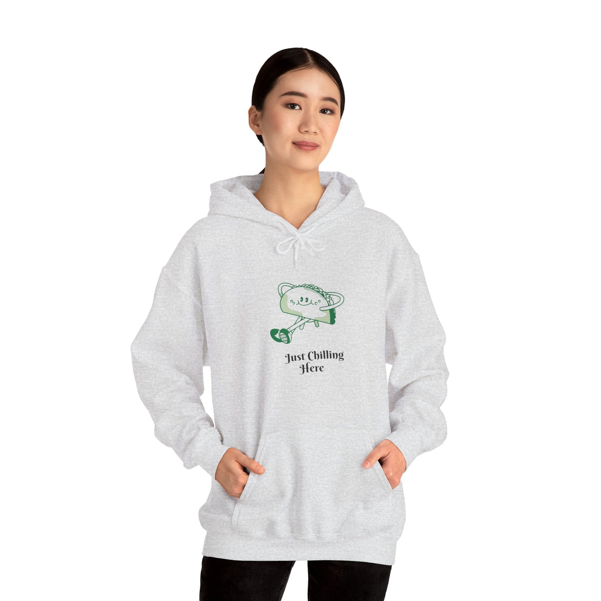 Just Chilling here hoodie Voor Dames En Heren