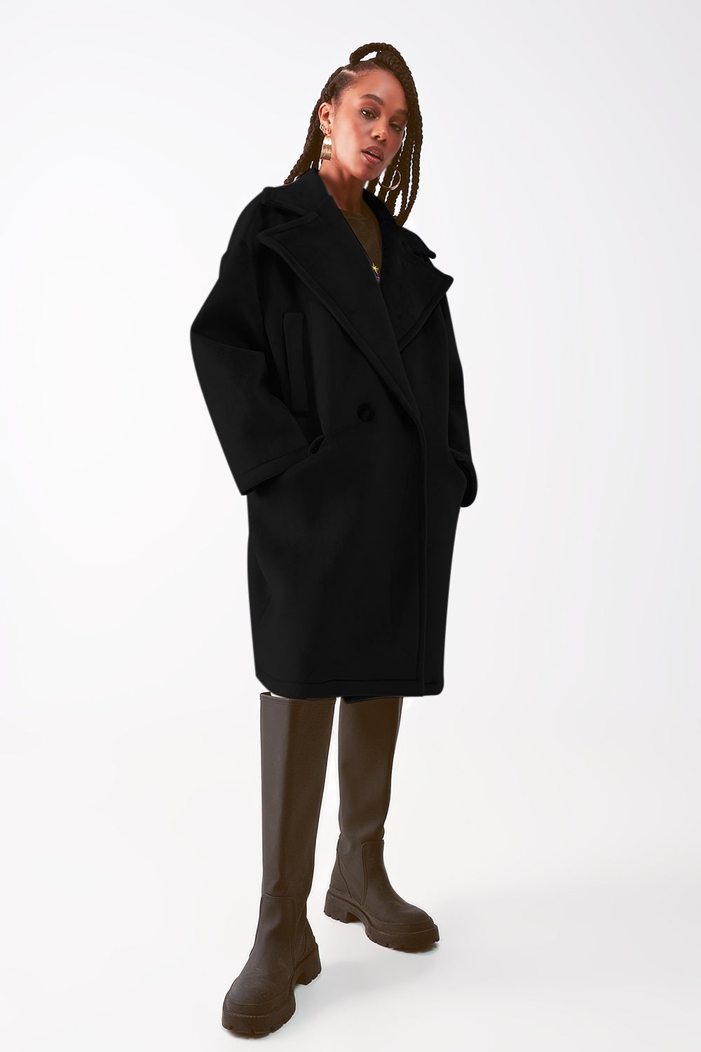 Trendy Oversized Suède Jas voor Dames