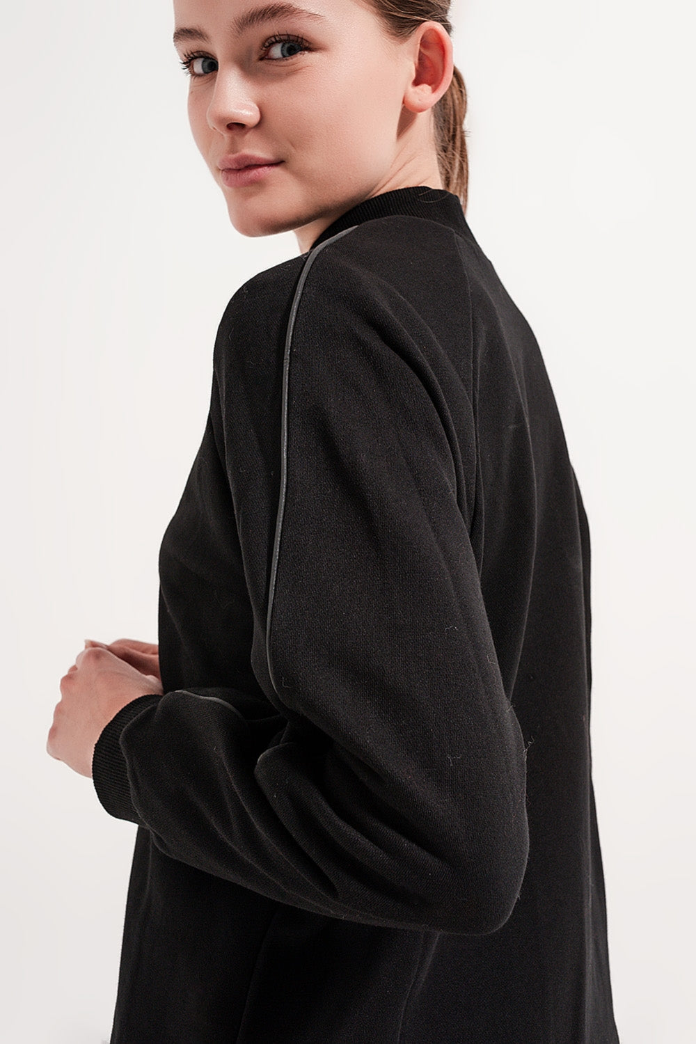 Good Vibes High Neck Sweatshirt
